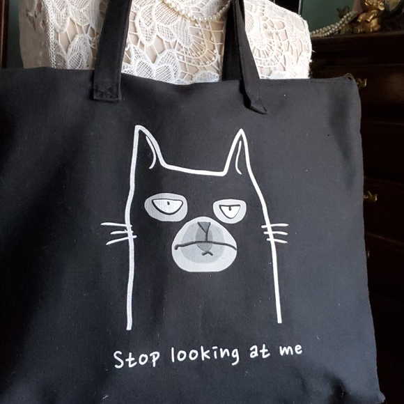 NWTs,  Grumpy Cat Tote - Picture 2 of 7